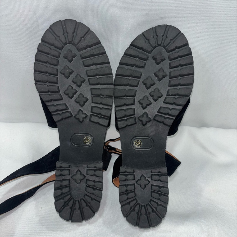 FREE PEOPLE ESSEX SANDAL Womens Leather Ankle Strap Platform Sandals - Picture 9 of 10